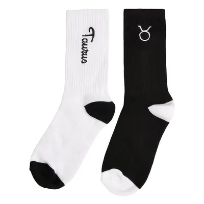 Zodiac Socks 2-Pack Black/White Taurus