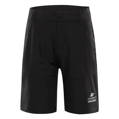 Children's softshell shorts ALPINE PRO BAKO black