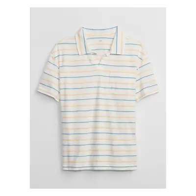 GAP Kids Striped Polo T-shirt - Boys