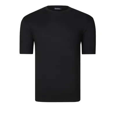 T0737 DEWBERRY MENS T-SHIRT-PLAIN BLACK