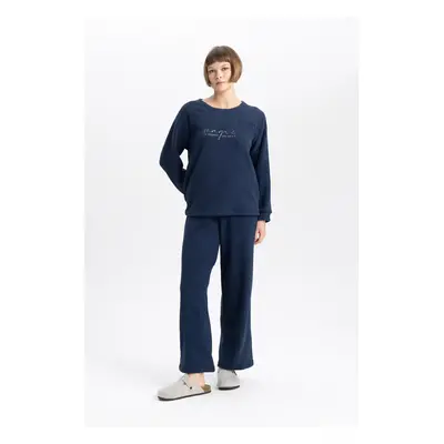 DEFACTO Fall In Love Regular Fit Long Sleeve Pajama Set