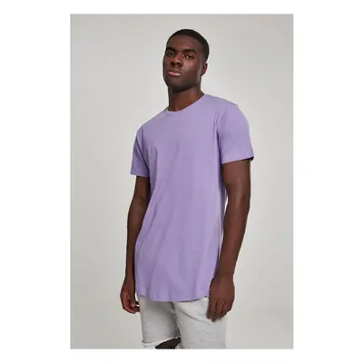 Shaped long lavender t-shirt