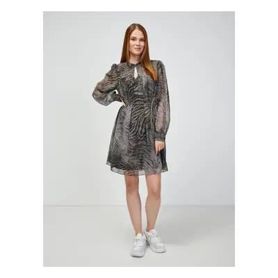 Grey patterned dress Guess Morgane - Women