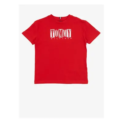 Red boys' T-shirt Tommy Hilfiger - Boys