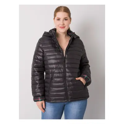 Black reversible jacket plus size