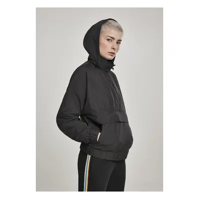 Women's Panel Pull Over Black Jacket