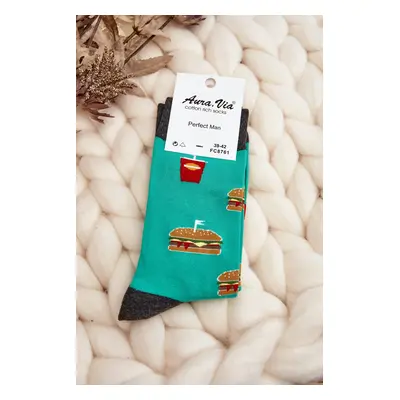 Hamburger Men's Green Socks