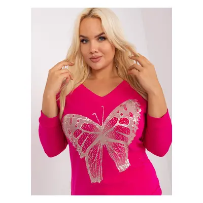 Blouse-RV-BZ-8999.26X-Fuchsia