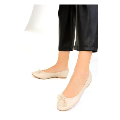 Soho Beige Women's Flats