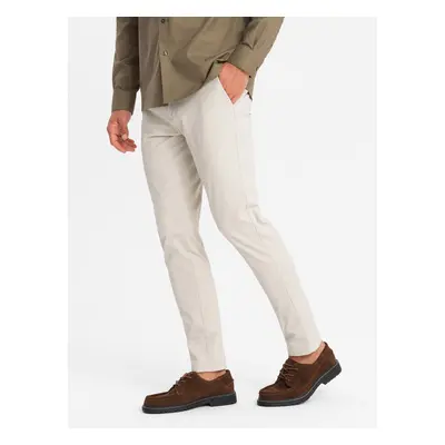 Ombre Men's REGULAR FIT uniform chino pants - beige