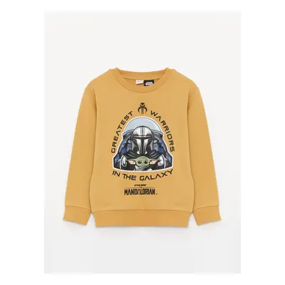 LC Waikiki Boys' Crew Neck Star Wars Printed Long Sleeve Sweatshirt