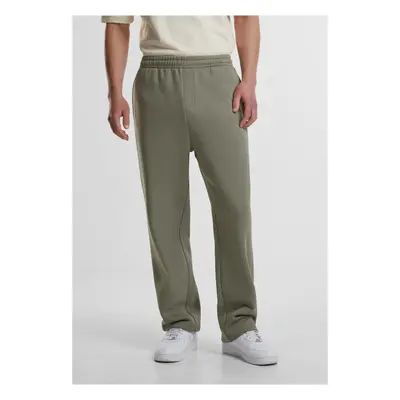 Men's loose sweatpants Fluffy olive