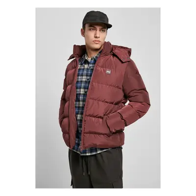 Puffer Hooded Jacket Cherry