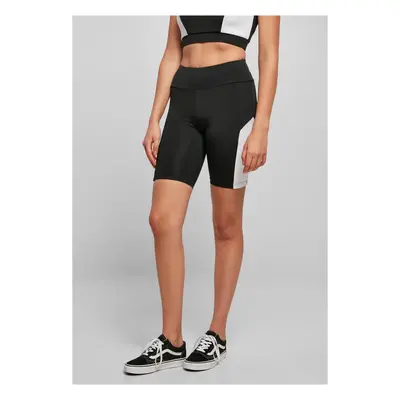 Women's Color Block Cycle Shorts Black/White