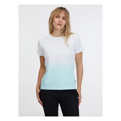 Blue and white women's T-shirt SAM Dolores