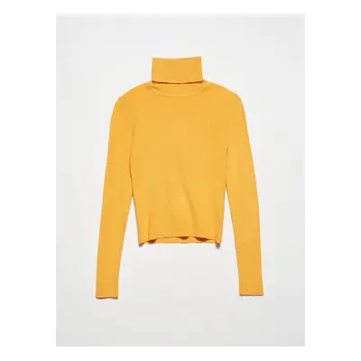 Dilvin Turtleneck Sweater-mustard