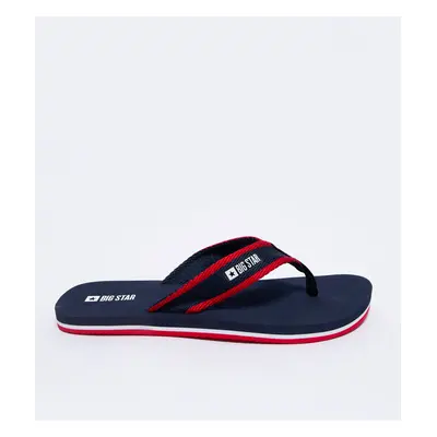 Big Star Man's Flip Floops Shoes Navy Blue