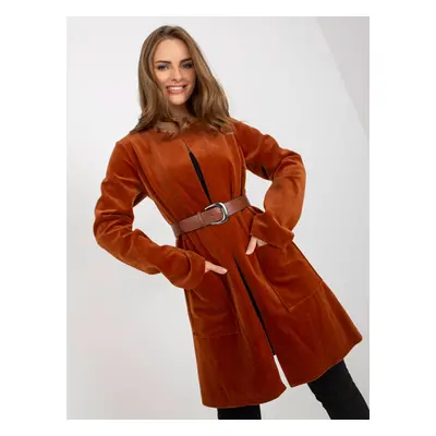 Light brown elegant cape with pockets