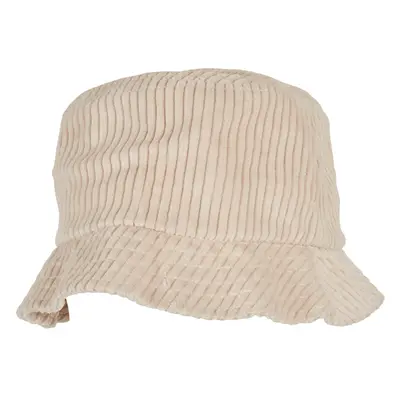 Large corduroy hat, off-white