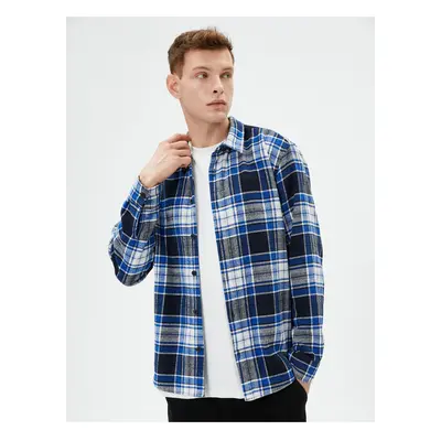 Koton Lumberjack Shirt Classic Collar Buttoned Long Sleeve