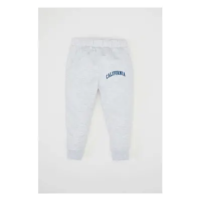 DEFACTO Baby Boy Elastic Waist Leg Printed Tracksuit Bottoms