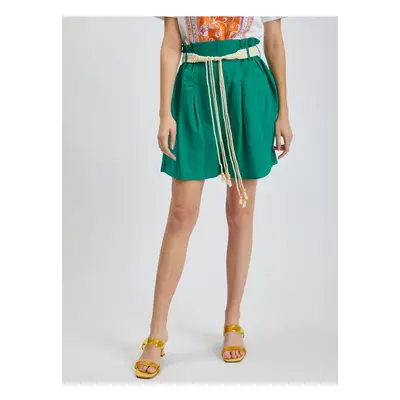 Orsay Green Ladies Linen Shorts - Women