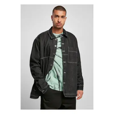 Oversized Trucker Jacket black raw