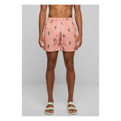 Pattern of swimming shorts cactus aop