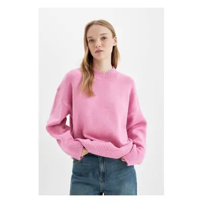 DEFACTO Oversize Fit Wide Fit Half Turtleneck Knitwear Sweater