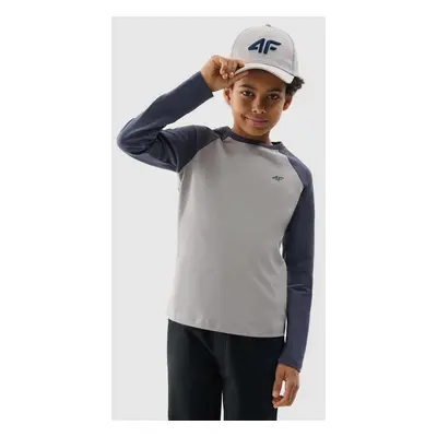 4F Long-Sleeved T-Shirt for Boys - Grey