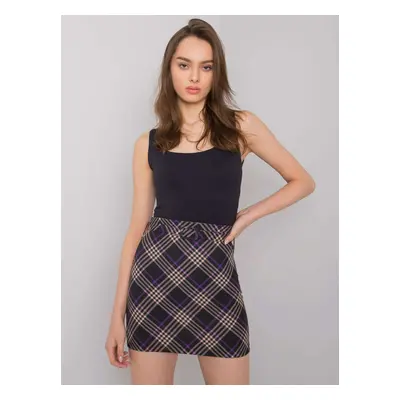 Limeira black-purple mini skirt