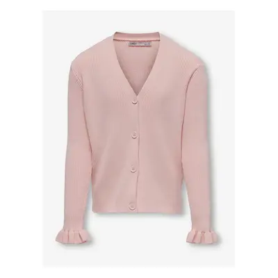 Light Pink Girls' Cardigan ONLY Sally - Girls