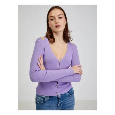 Purple Ladies Cardigan with Necklines ORSAY - Women