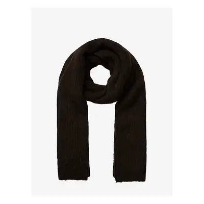 Women's Dark Brown Cashmere Scarf Pieces Noella - Women