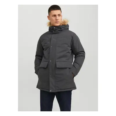 Gray Men's Winter Parka Jack & Jones Champ - Mens