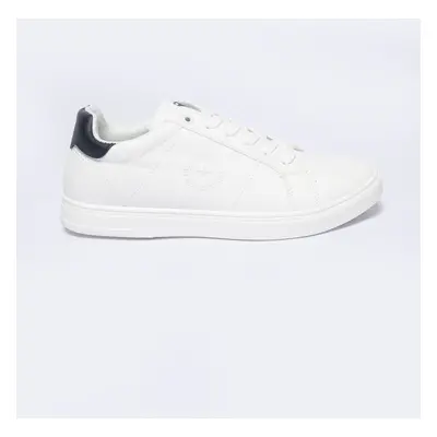 Men's Eco Leather Big Star Low-Top Sneakers White