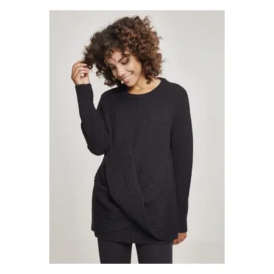 Women's Wrap Sweater - Black