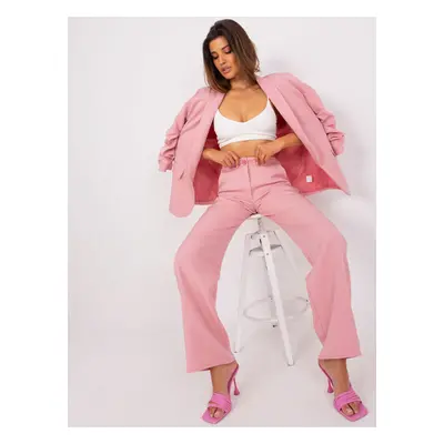 Light pink suit trousers with pockets