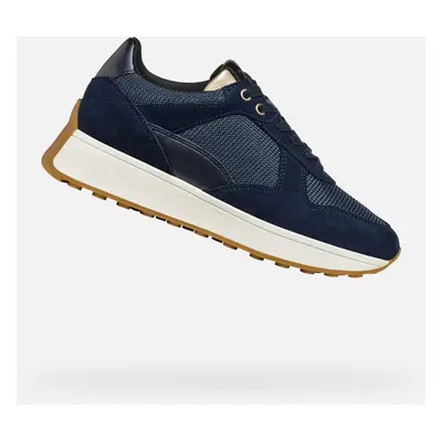 Dark blue women's sneakers Geox Amabel - Women's