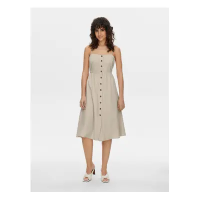 Beige Ladies Linen Dress JDY Say - Women