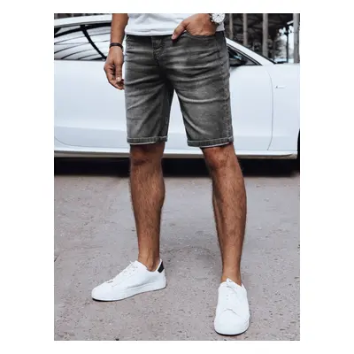 Men's denim shorts dark grey Dstreet