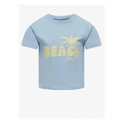 Light blue girls' T-shirt ONLY Amy - Girls