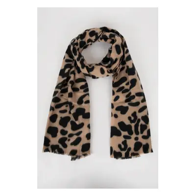 DEFACTO Women's Leopard Print Scarf