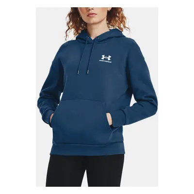 Under Armour Sweatshirt Essential Fleece Hoodie-BLU - Women