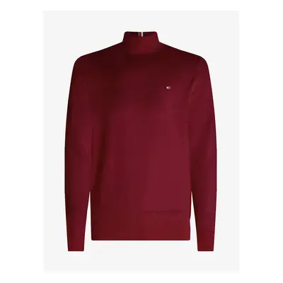 Burgundy men's turtleneck with cashmere Tommy Hilfiger - Men's