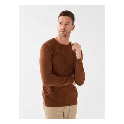 LC Waikiki Crew Neck Long Sleeve Men's Knitwear Sweater