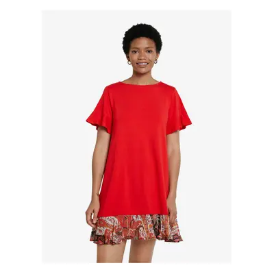 Red Minidress Desigual Vest Kali - Women