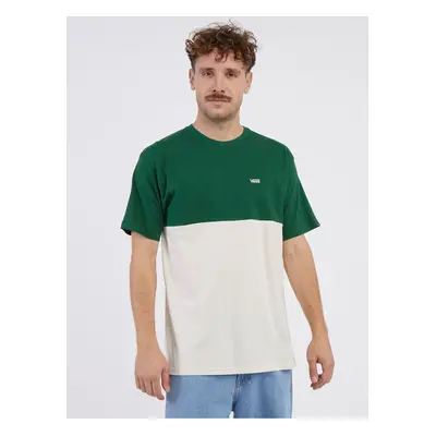 White-green men's T-shirt VANS Colorblock - Men