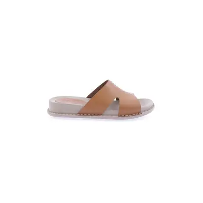 DGN P33-23y Women's Slippers Genuine Leather Tan