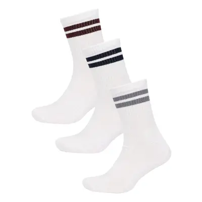 DEFACTO Men's 3-Pack Cotton Ankle Socks